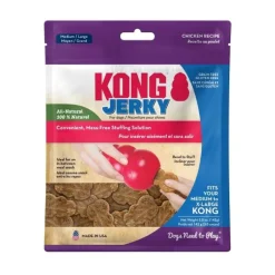 Kong Chicken Flavored Jerky Dog Treats - Medium/Large