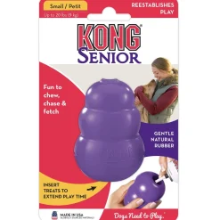Kong Classic Treat Inserting Senior Natural Rubber Dog Toy - Small