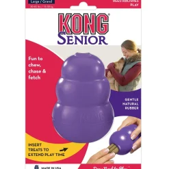 Kong Classic Treat Inserting Senior Natural Rubber Dog Toy - Large