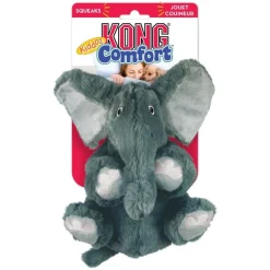 Kong Comfort Elephant Squeak and Plush Dog Toy - Extra Small