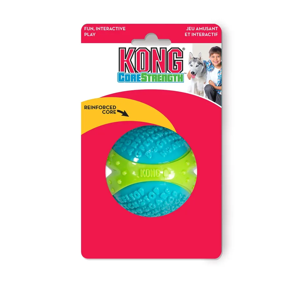Kong CoreStrength Sturdy and Long-Lasting Dog Chew Ball Toy - Large