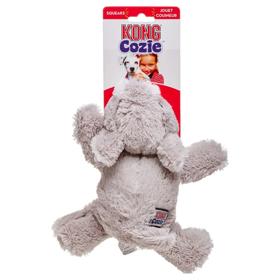 Kong Cozie Buster the Bear Squeak and Plush Dog Toy - Medium