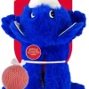 Kong Cozie Pocketz Bear Internal Pouch Squeak and Plush Dog Toy - Small