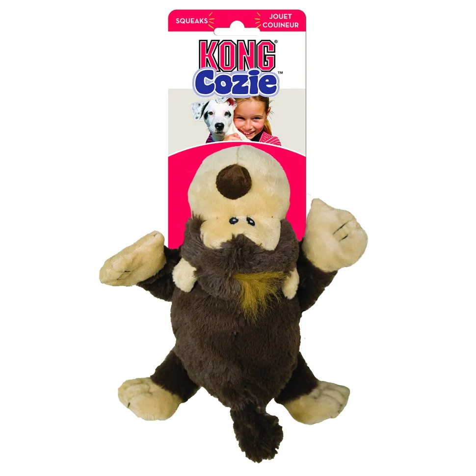 Kong Cozie Spunky Monkey Plush Dog Toy - Small