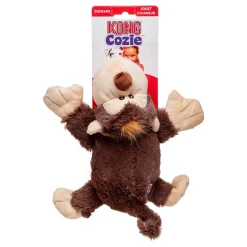 Kong Cozie Spunky the Monkey Squeak and Plush Dog Toy - Medium