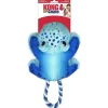 Kong Cozie Tuggz Frog Crinkle and Squeak with Rope and Plush Dog Toy - Medium/Large