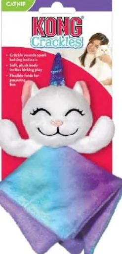 Kong Crackles Caticorn Crinkle and Plush Catnip Cat Toy
