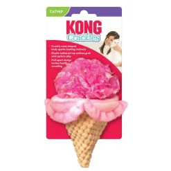 Kong Crackles Scoopz Pull-Apart Ice-Cream Crinkle and Plush Catnip Cat Toy - Assorted