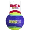 Kong CrunchAir Crunchy-Sound Making Fetch Tennis Ball Dog Toy - Medium - 3 Pack