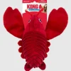 Kong Cuteseas Rufflez Lobster Squeak and Plush Dog Toy - Small
