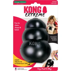 Kong Extreme Chew and Fetch Toughest Natural Rubber Dog Toy - Black