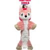 Kong Flopzie Fox Low-Stuffing and Squeaking Plush Dog Toy - Medium
