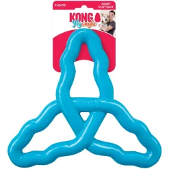 Kong Flyangle Fetch and Tugging Tri-Handled Rubber Dog Toy - Assorted - Large