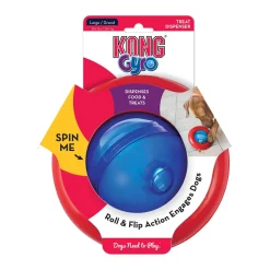 Kong Gyro Interactive Treat and Food Dispensing Strong and Sturdy Dog Toy - Large