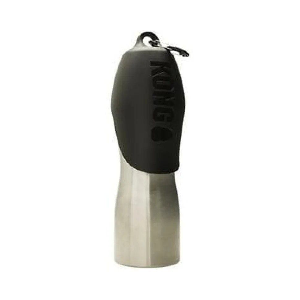 Kong H2O Insulated Stainless Steel Travel Pet Water Bottle - Black - 25 Oz