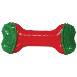Kong Holiday CoreStrength Durable Dental Textured Bone Rubber Dog Toy - Small/Medium