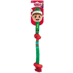 Kong Holiday Occassions Rope Elf Plush and Crinkle Dog Toy - Large
