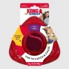 Kong Jumbler Flinger Fetch and Chew Tennis and Rubber Dog Toy - Small/Medium