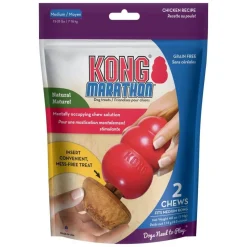 Kong Marathon Chew Dog Toy Stuffing Chewy Dog Treats - Chicken - Medium - 2 Pack