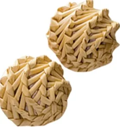 Kong Natural Straw Balls Catnip Cat Toys - 2 Pack
