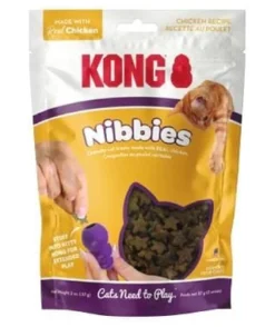 Kong Nibbies Chicken Flavored Crunchy Cat Treats - 2 Oz