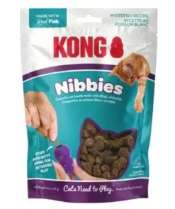 Kong Nibbies Whitefish Flavored Crunchy Cat Treats - 2 Oz