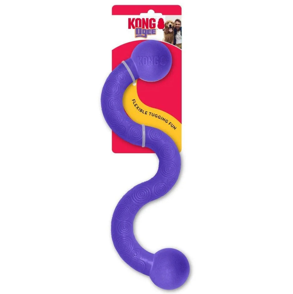 Kong Ogee Stick Flexible Rubber Toss and Fetch Dog Toy Assorted - Medium