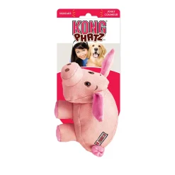 Kong Phatz Pig Squeak and Plush Dog Toy - Small