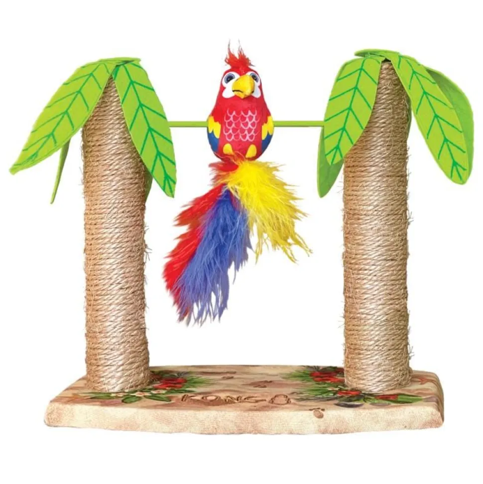 Kong Play Spaces Tiki Twirl Interactive Cat Furniture with Crinkle Toy