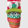 Kong Puzzlements Flower Pot Crinkle and Squeaking Plush Dog Toy - Medium