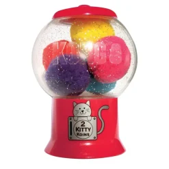Kong Refillable Catnip Infuser with 6 Ball Shaped Cat Toys