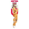 Kong Scrunch Knots Fox Squeak and Plush Dog Toy - Medium/Large