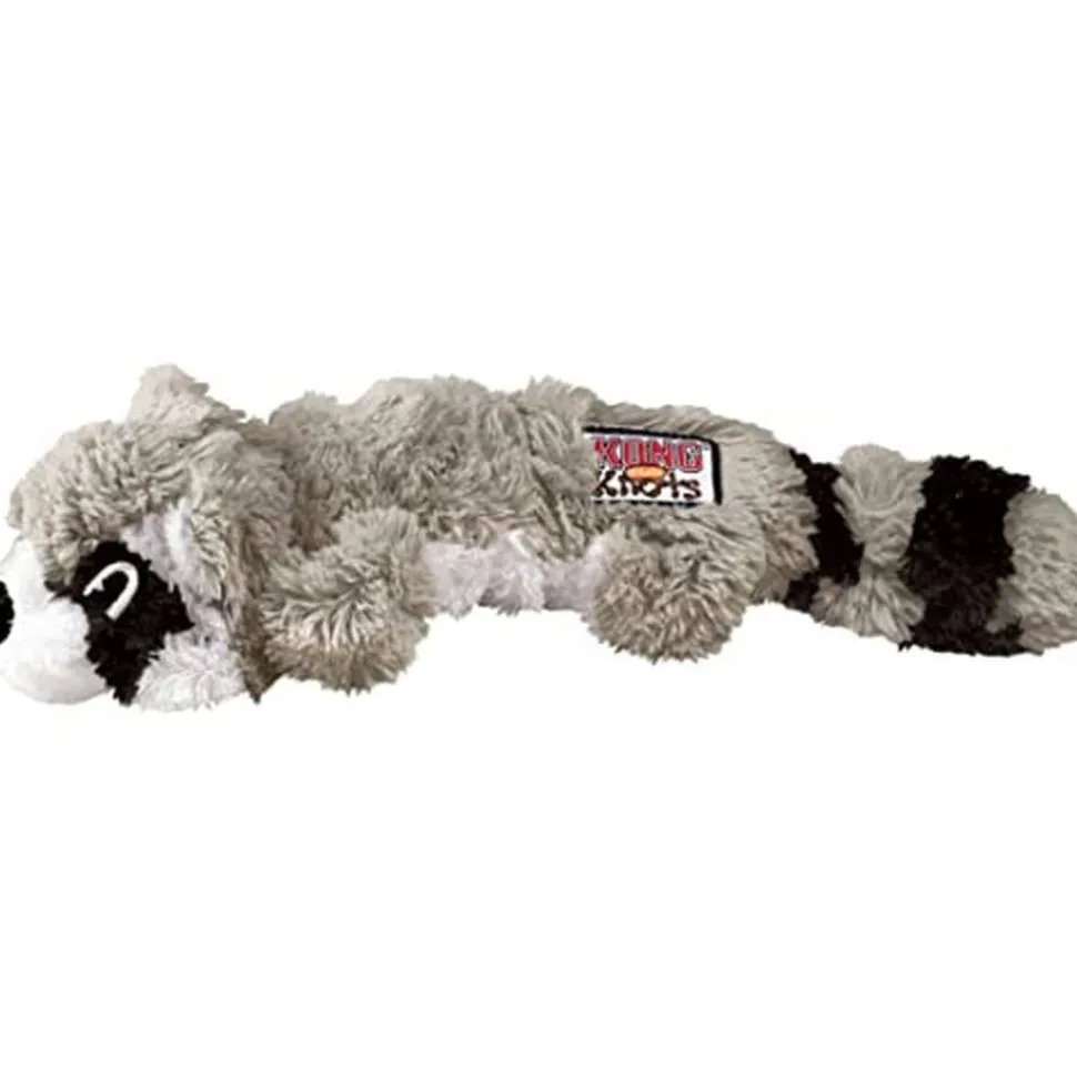 Kong Scrunch Knots Raccoon Squeak and Plush Dog Toy