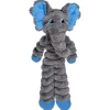 Kong Shakers Crumples Elephant Squeak and Plush Dog Toy - Gray - X-Large