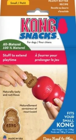 Kong Snacks Dog Toy Stuffing Chewy Dog Treats - Peanut Butter - Small - 7 Oz