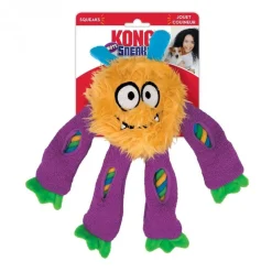 Kong Sneakerz Knots Internally Roped Speak and Plush Dog Toy - Assorted - Medium