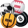 Kong Sport Balls Felt Dog Toys - Assorted - Large - 2 Pack