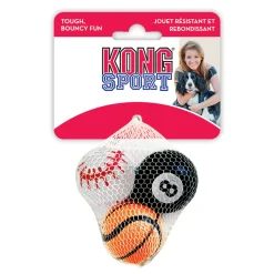Kong Sport Balls Felt Dog Toys - Assorted - Small - 3 Pack