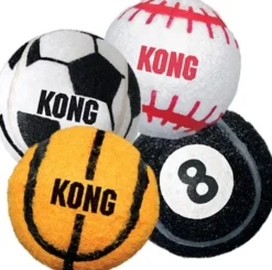 Kong Sport Balls Tough and Bouncy Dog Toys - Assorted - Extra Small