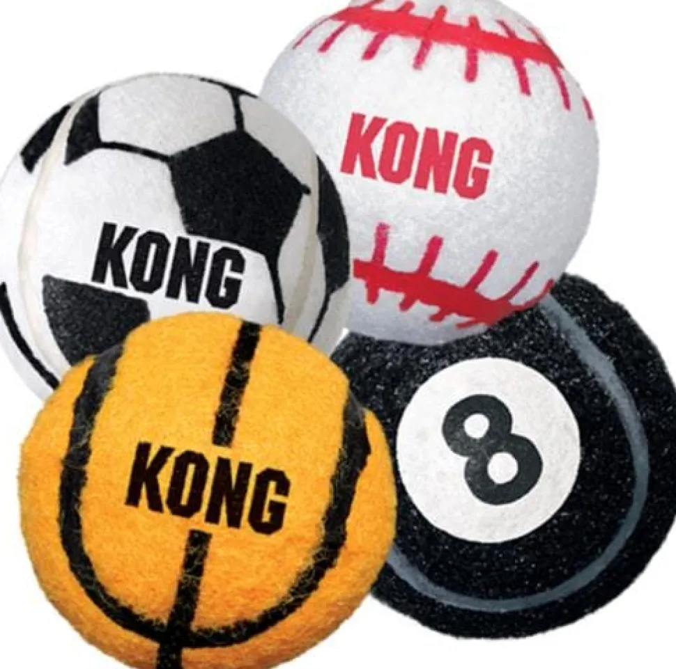 Kong Sport Balls Tough and Bouncy Dog Toys - Assorted - Medium