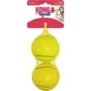 Kong Squeezz Tennis Balls Fetch and Squeak Rubber Dog Toys - Assorted - Large