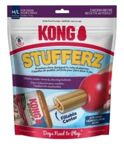 Kong Stufferz Chicken Flavored Chewy Dog Treats - Medium/Large