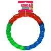 Kong Twistz Ring Multi-Color and Textured Rubber and Floating Fetch Dog Toy - Small