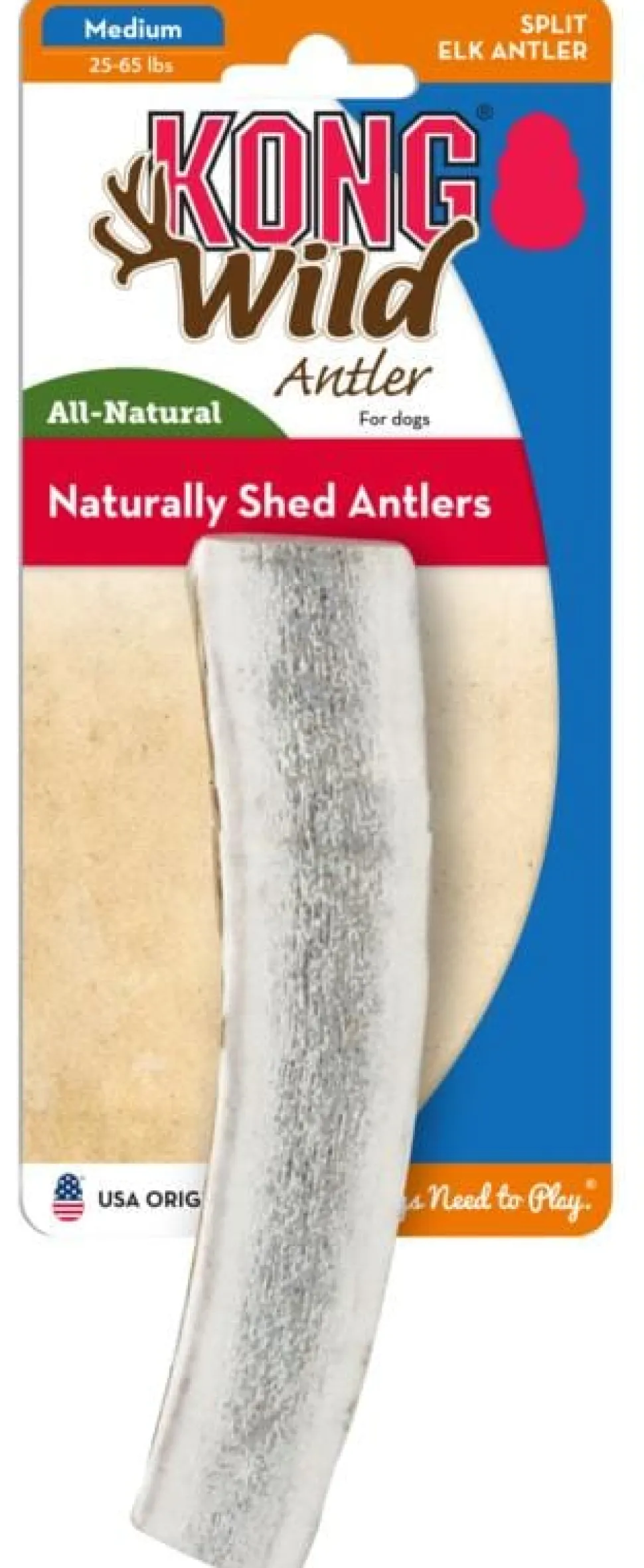 Kong Wild Antler Split Natural Dog Chews - Extra Large