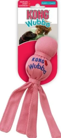 Kong Wubba Classic Puppy Squeak and Fetch Nylon Dog Toy