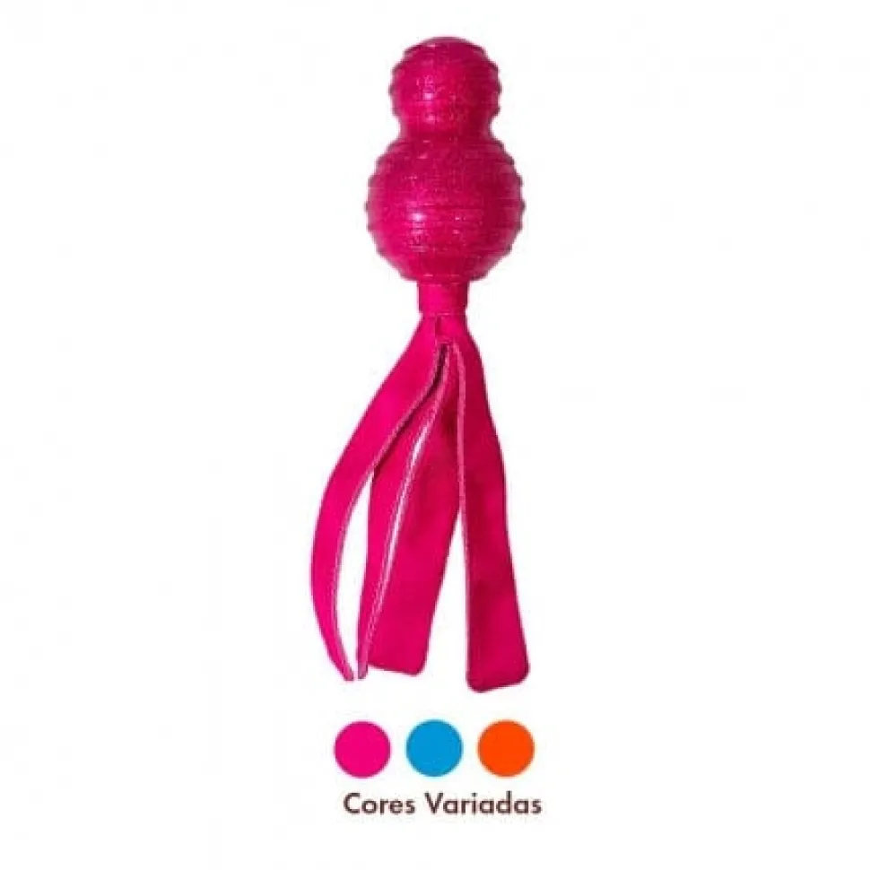 Kong Wubba Comet Squeak and Fetch Rubber and Nylon Dog Toy - Assorted - Large