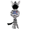 Kong Wubba Zebra No Stuffing Squeak and Fetch Nylon Dog Toy - Large