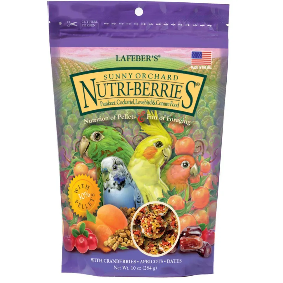 Lafeber's® Sunny Orchard Nutri-Berries for Parakeet, Cockatiel, Lovebird, & Conure - 10 Lbs