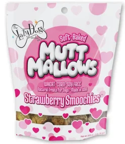 Lazy Dog Mutt Mallow Strawberry Smoochies Soft Baked Dog Treats - 5 Oz