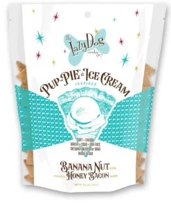 Lazy Dog Pup-Pie Banana Nut with Honey and Bacon Soft Baked Dog Treats - 5 Oz - Case of 10